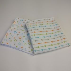 Lot of 2 Baby Receiving Blankets /Swaddle Blankets